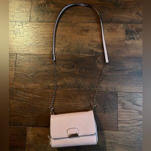 Pink cross body purse